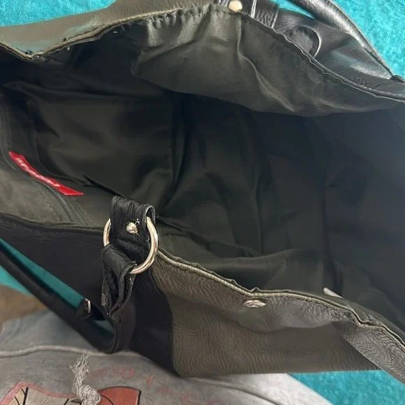 UNION BAY skull SHOULDER WOMEN black handbag - Picture 3 of 4